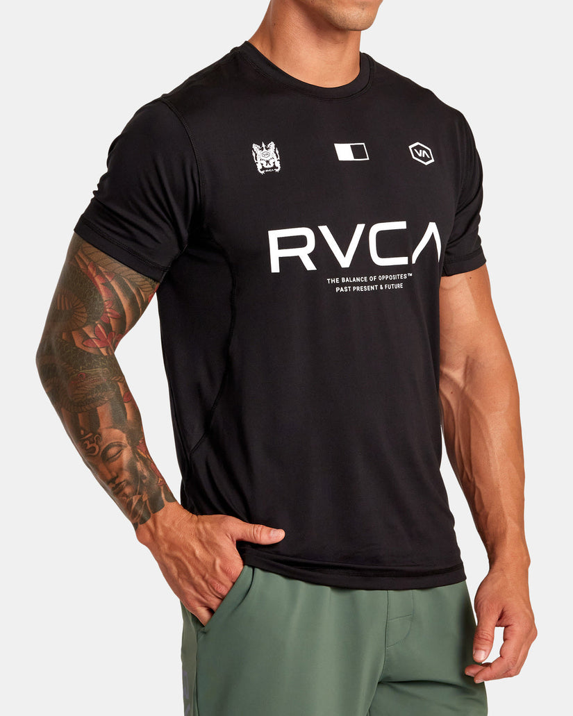 Vent VA Sport Badge Technical Training Tee - Black