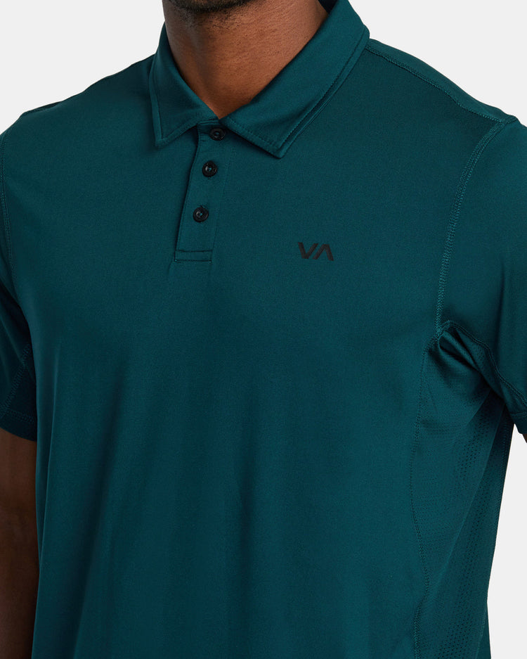 VA Sport Vent Technical Polo Shirt - Deep Sea