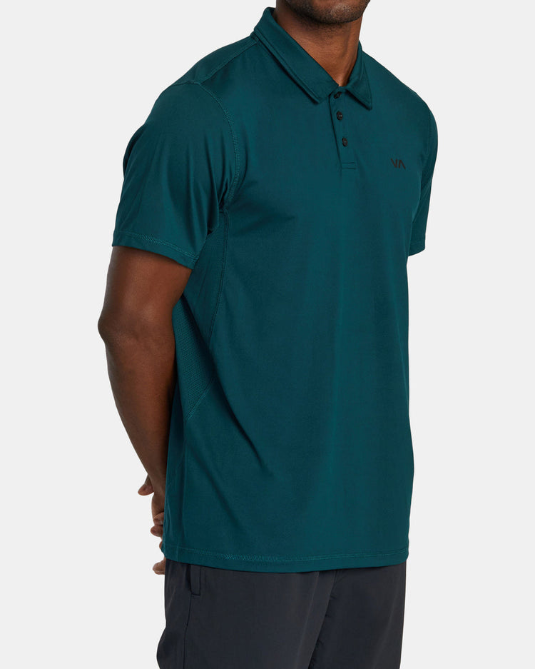 VA Sport Vent Technical Polo Shirt - Deep Sea