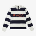 RVCA Long Sleeve Polo Shirt - Navy