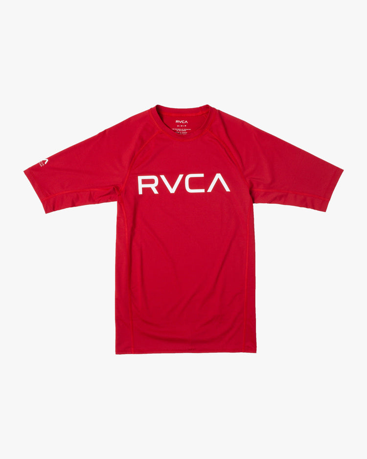 RVCA Short Sleeve Rashguard - Red