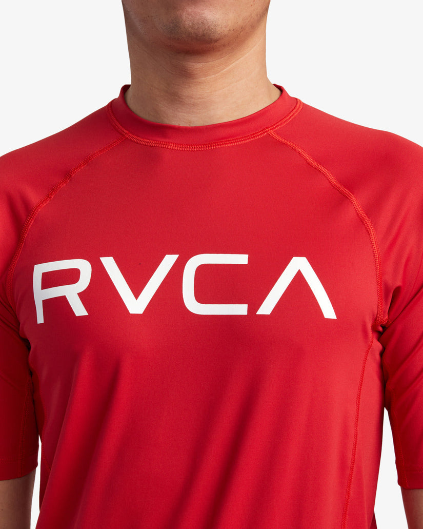 RVCA Short Sleeve Rashguard - Red