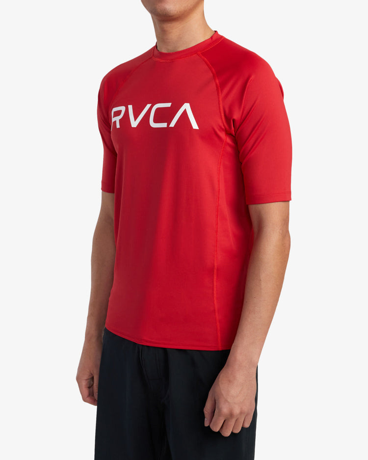 RVCA Short Sleeve Rashguard - Red