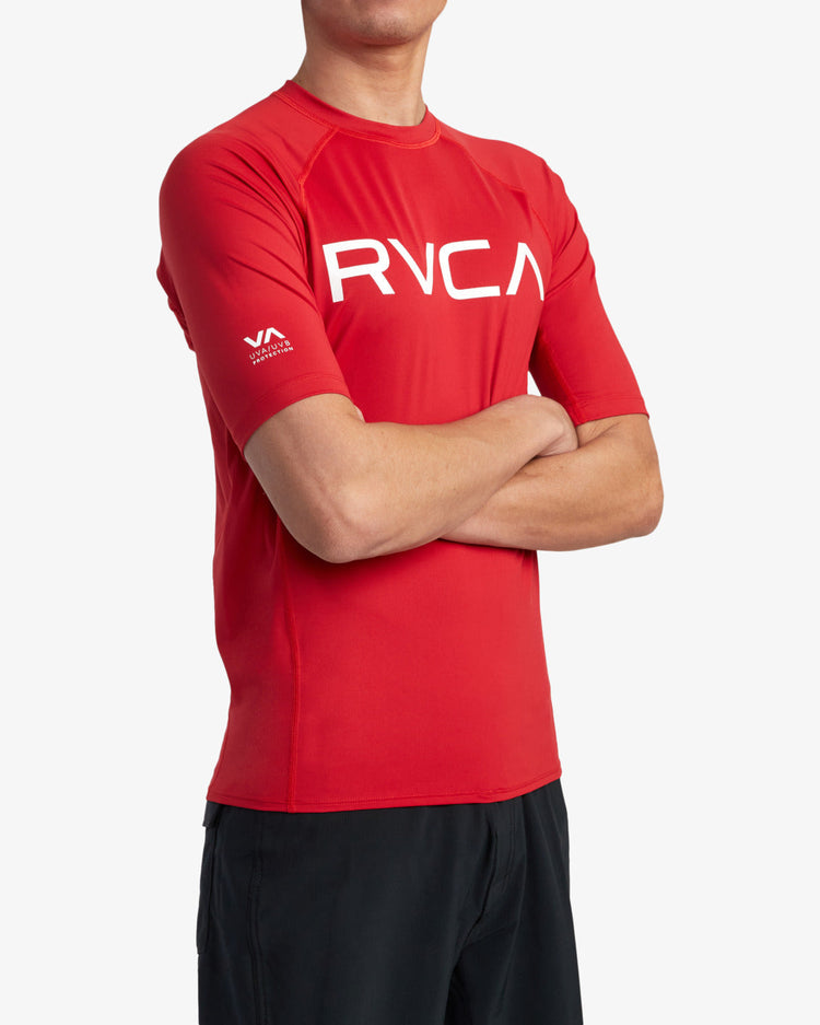 RVCA Short Sleeve Rashguard - Red