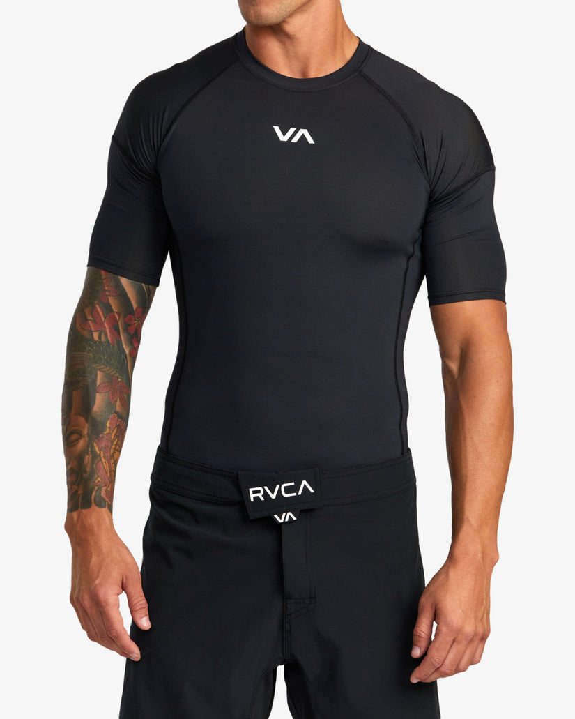 VA Sport Short Sleeve Rashguard - Black