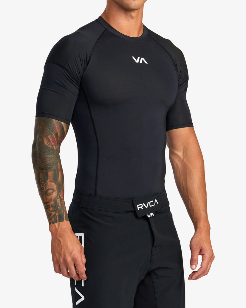 VA Sport Short Sleeve Rashguard - Black
