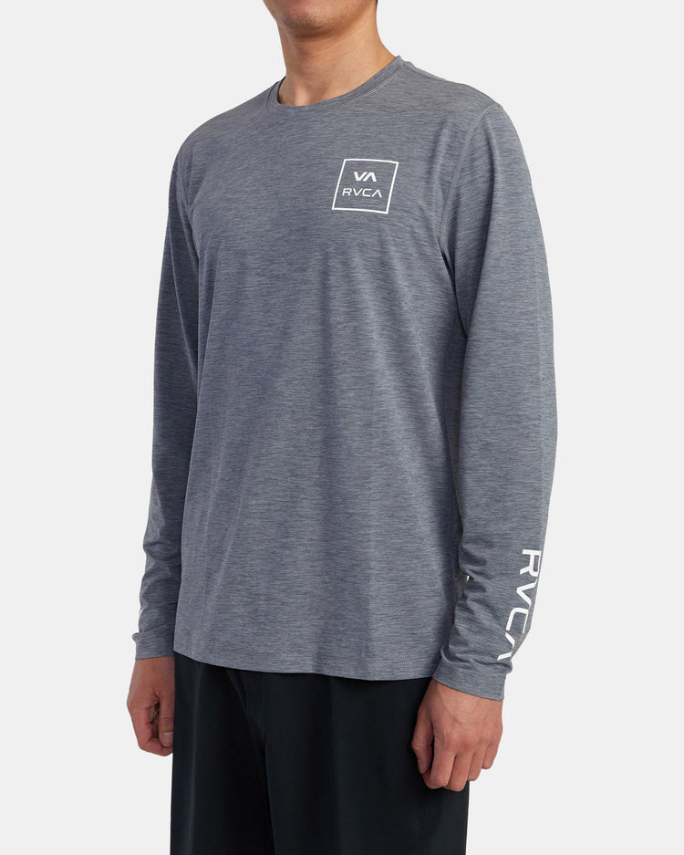 Surf Shirt Long Sleeve Surf Tee - Heather Grey