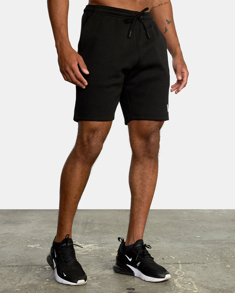 Sport Elastic Waist Walkshorts IV  19" - Black