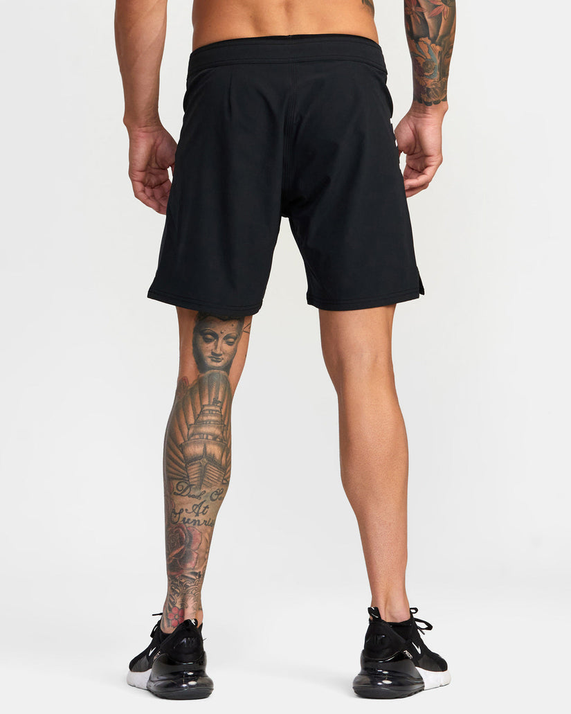 Grappler Elastic Waist Walkshorts 17" - Black