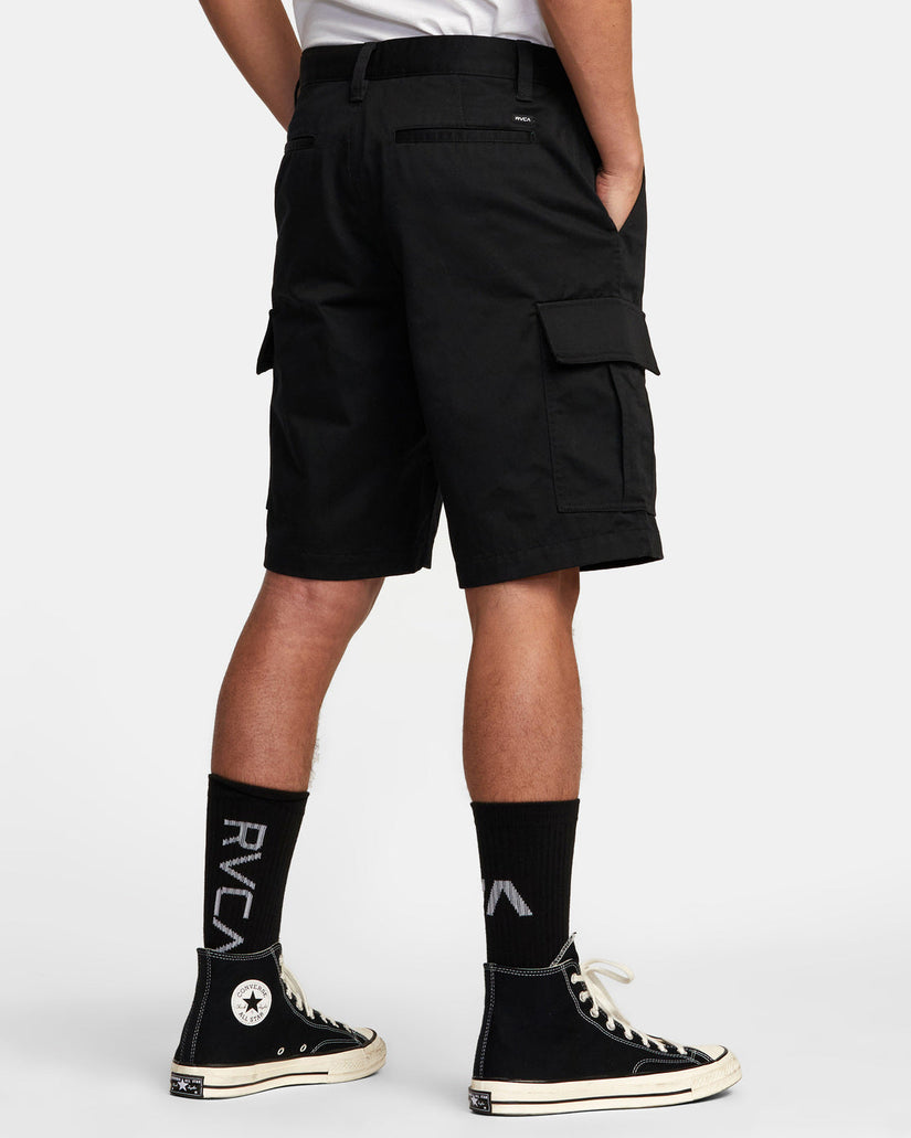 Recession Collection Americana Cargo Shorts - Black