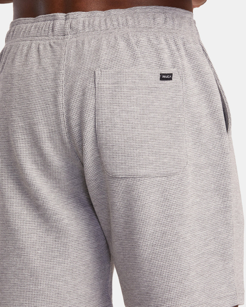 C-Able Waffle Knit Shorts - Heather Grey