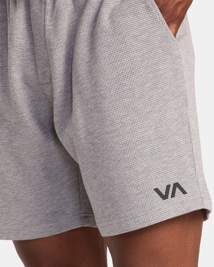 C-Able Waffle Knit Shorts - Heather Grey