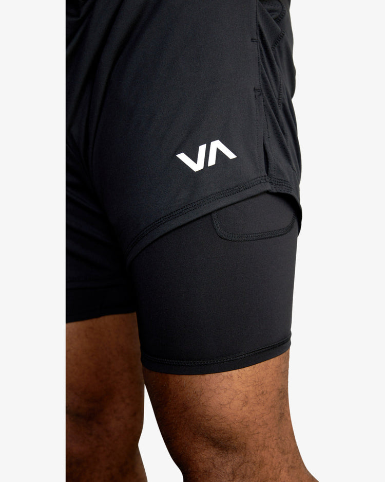 Sport Vent 16" Training Shorts - Black