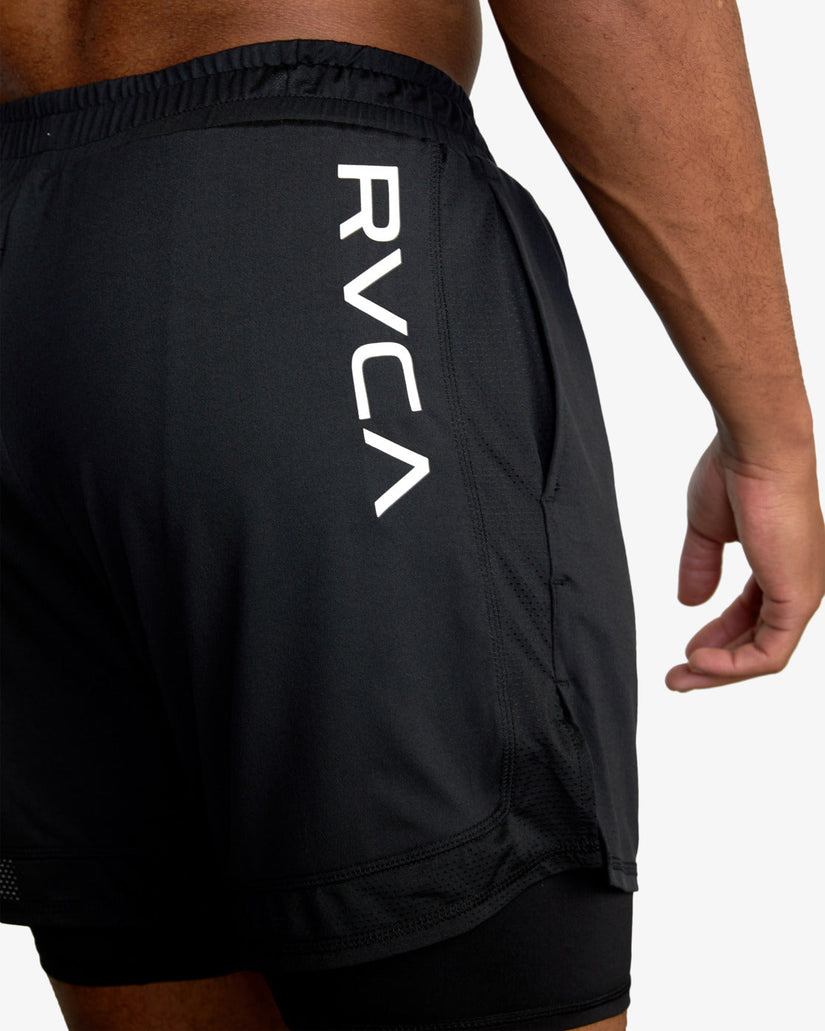 Sport Vent 16" Training Shorts - Black