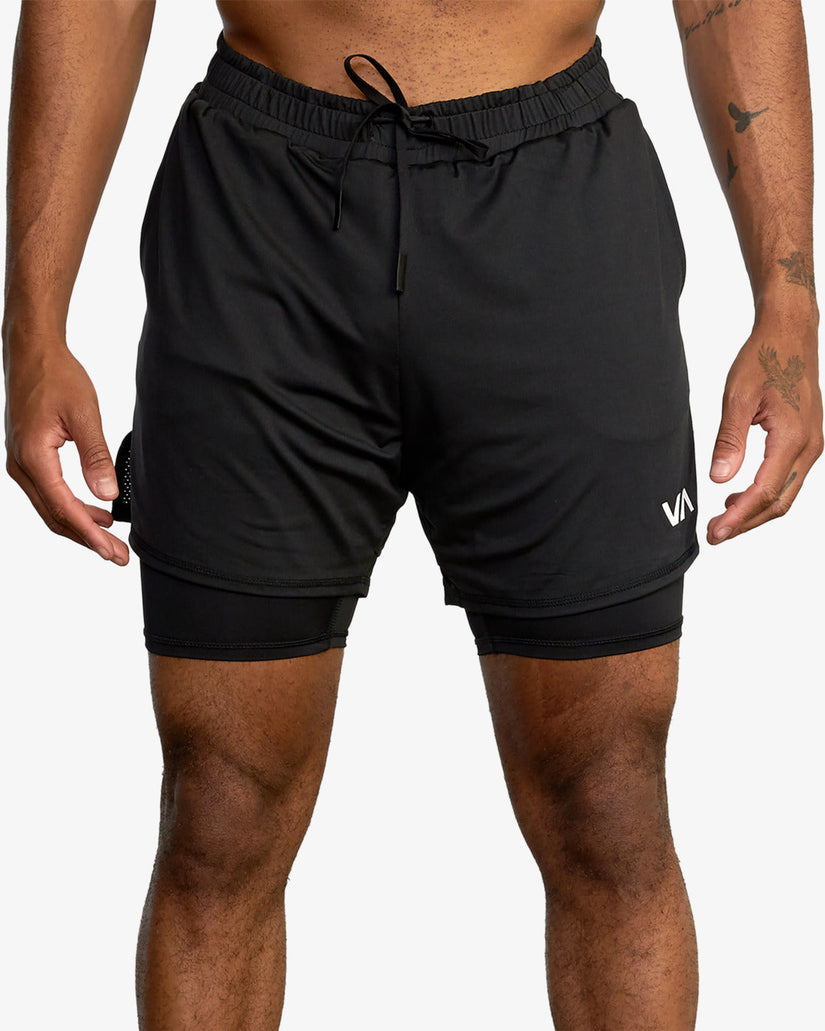 Sport Vent 16" Training Shorts - Black