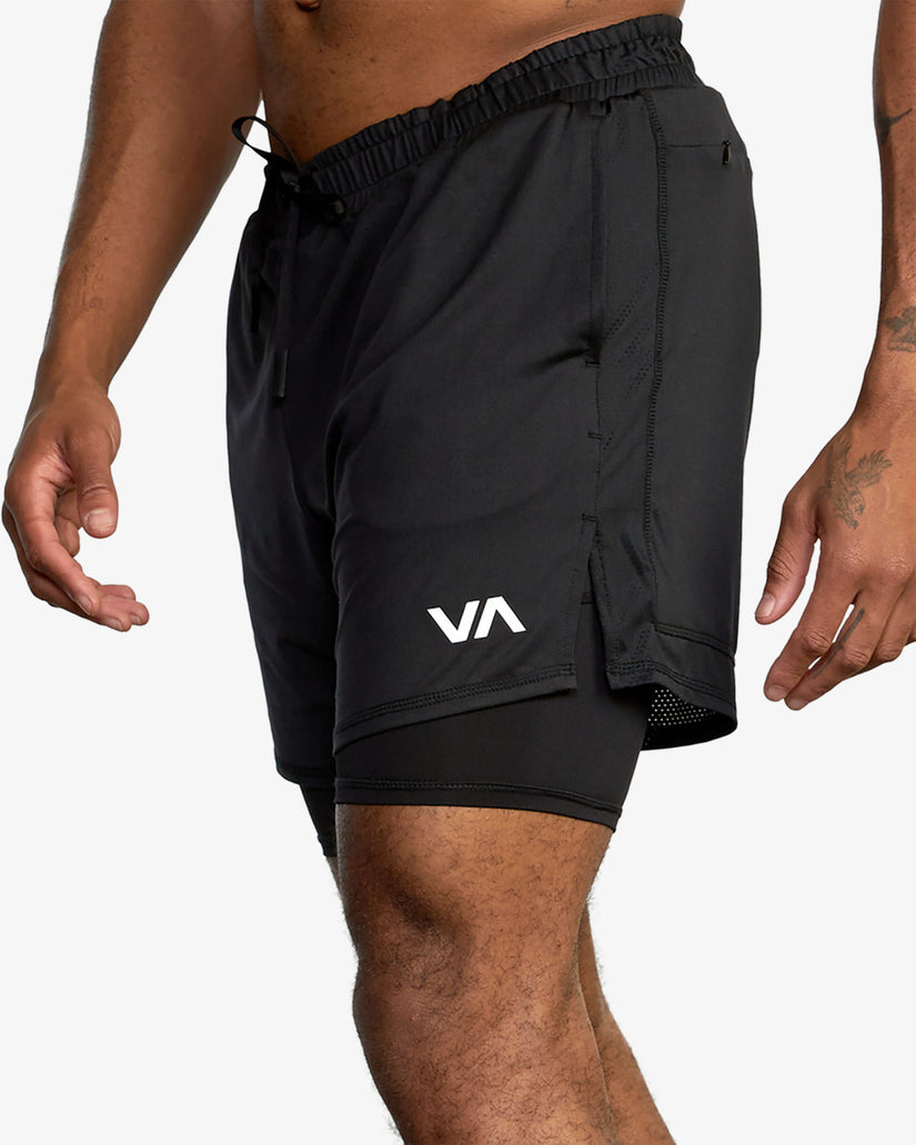 Sport Vent 16" Training Shorts - Black