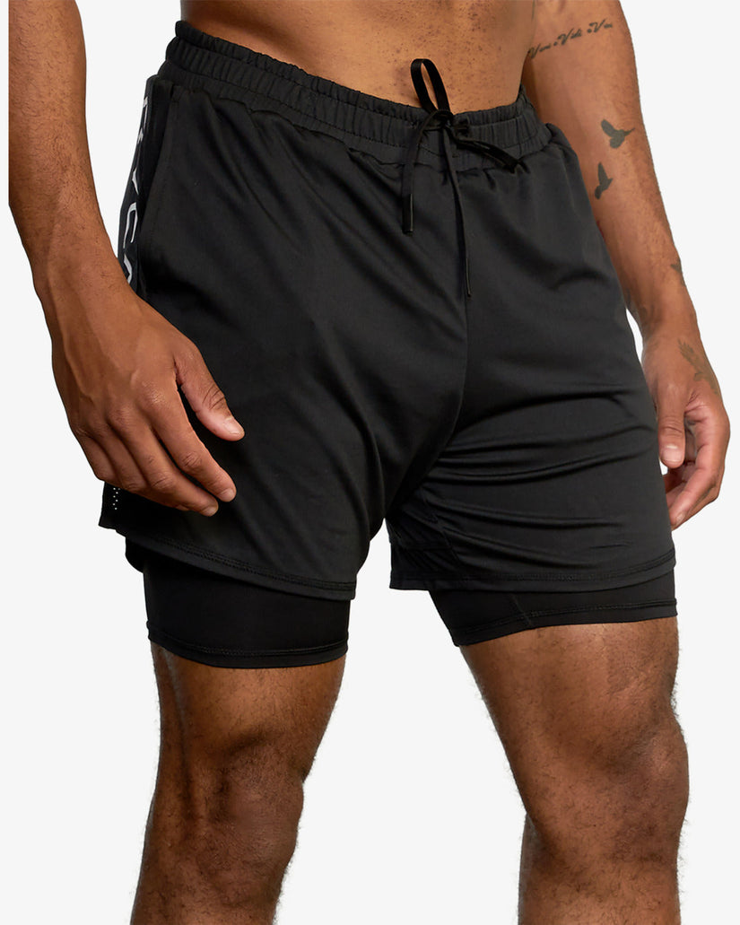 Sport Vent 16" Training Shorts - Black