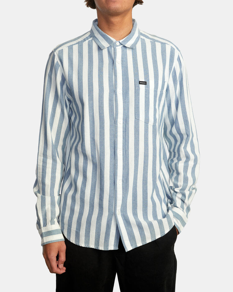 Harbour Long Sleeve Shirt - Denim Stripe