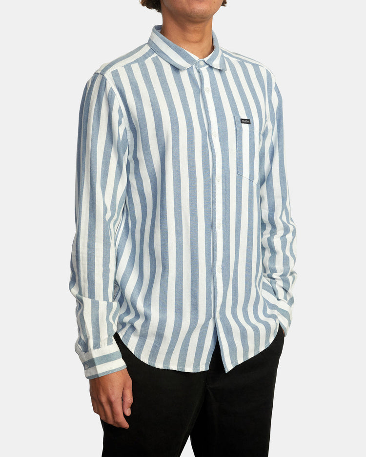 Harbour Long Sleeve Shirt - Denim Stripe