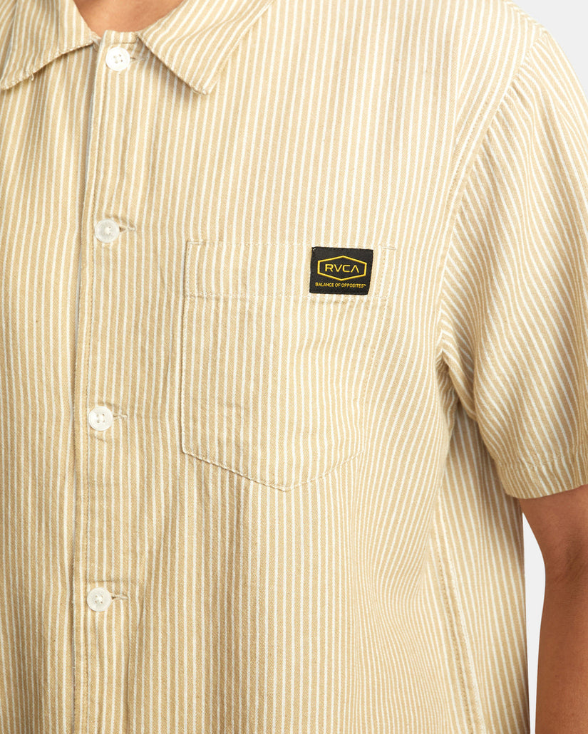 Dayshift Stripe II Short Sleeve Shirt - Khaki