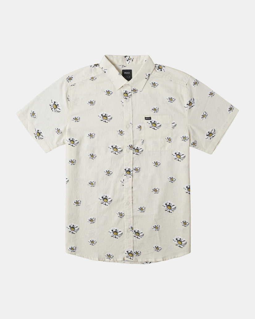 Pushin Up Short Sleeve Shirt - Vanilla