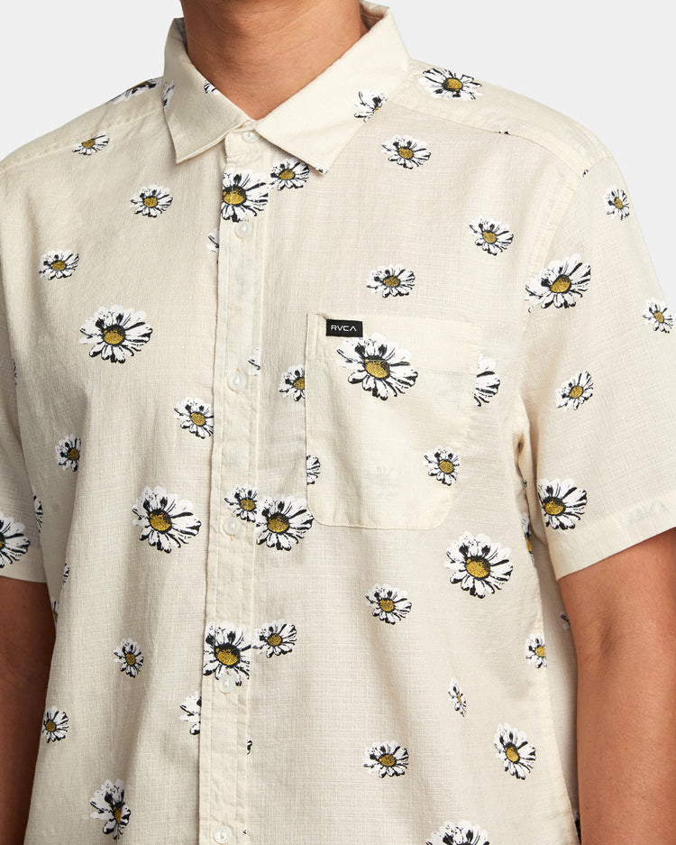 Pushin Up Short Sleeve Shirt - Vanilla