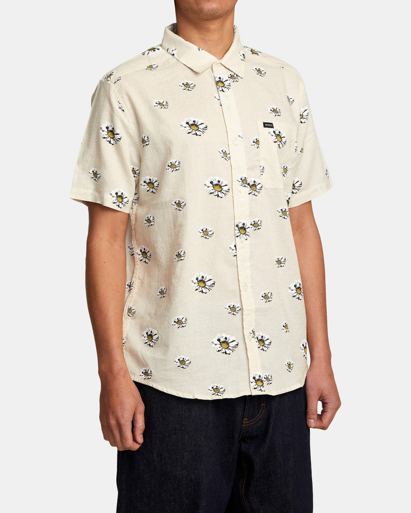 Pushin Up Short Sleeve Shirt - Vanilla