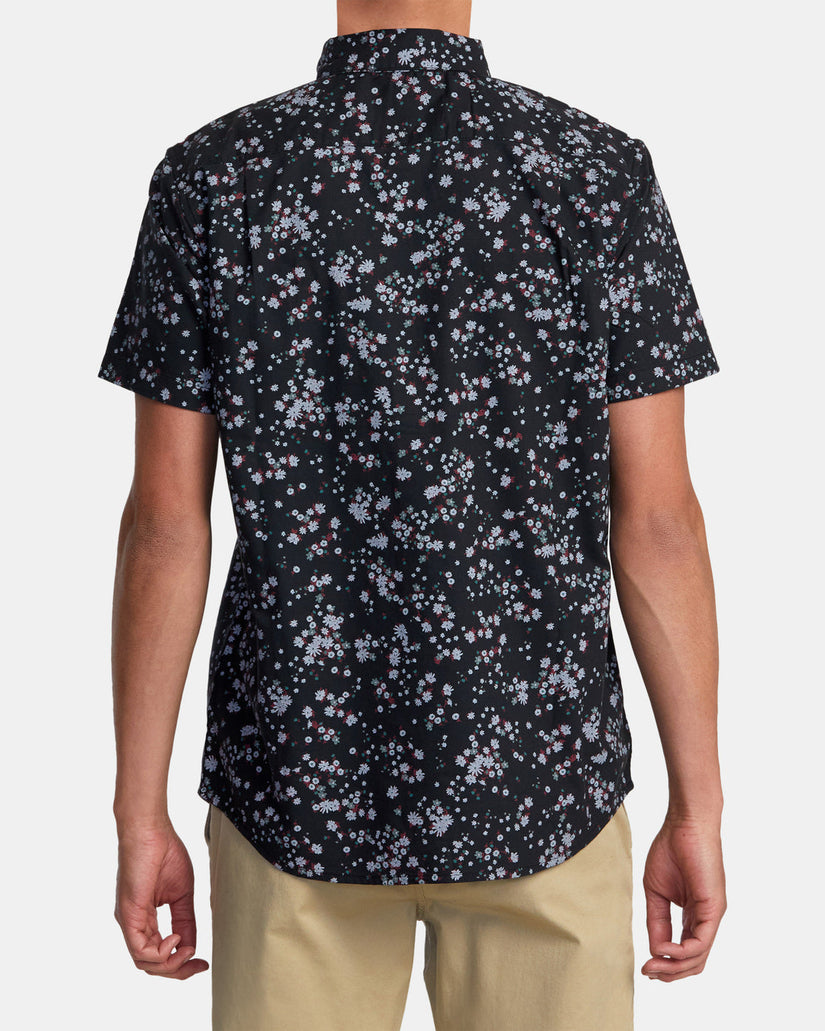 That'll Do Print Short Sleeve Shirt - Black