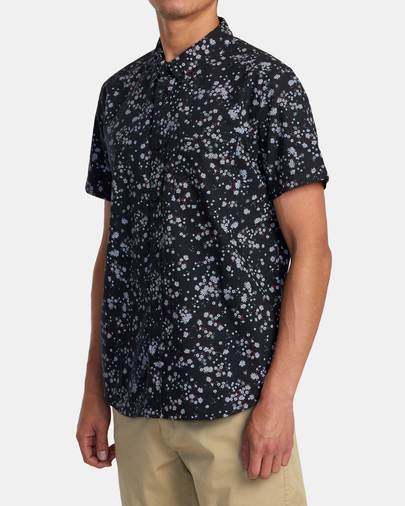 That'll Do Print Short Sleeve Shirt - Black