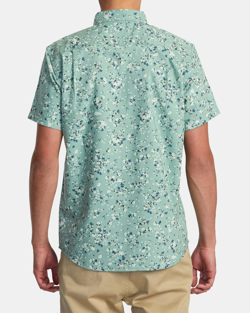 That'll Do Print Short Sleeve Shirt - Green Haze