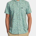 That'll Do Print Short Sleeve Shirt - Green Haze