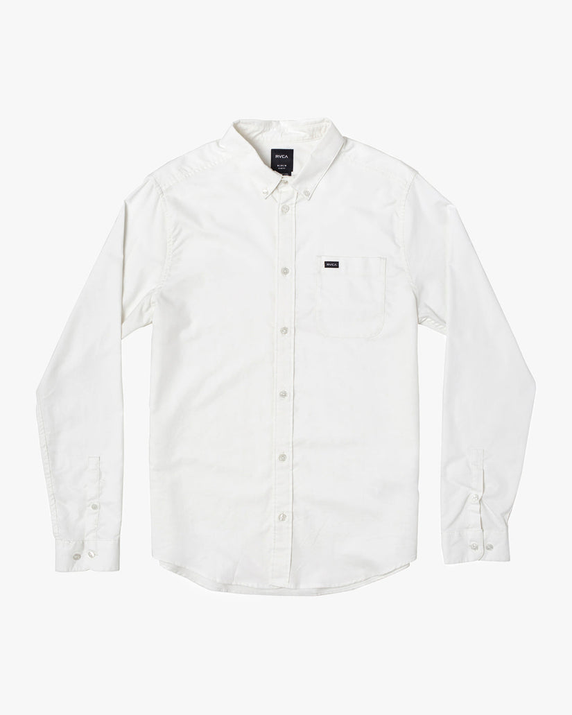 Thatll Do Stretch Long Sleeve Shirt - White