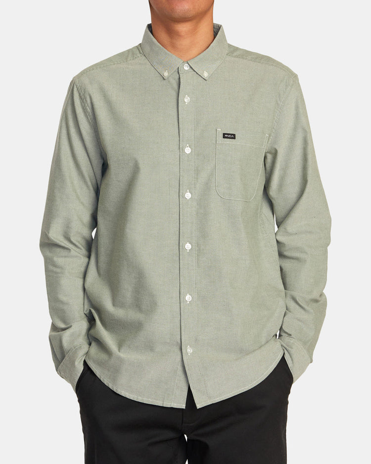 Thatll Do Stretch Long Sleeve Shirt - College Green