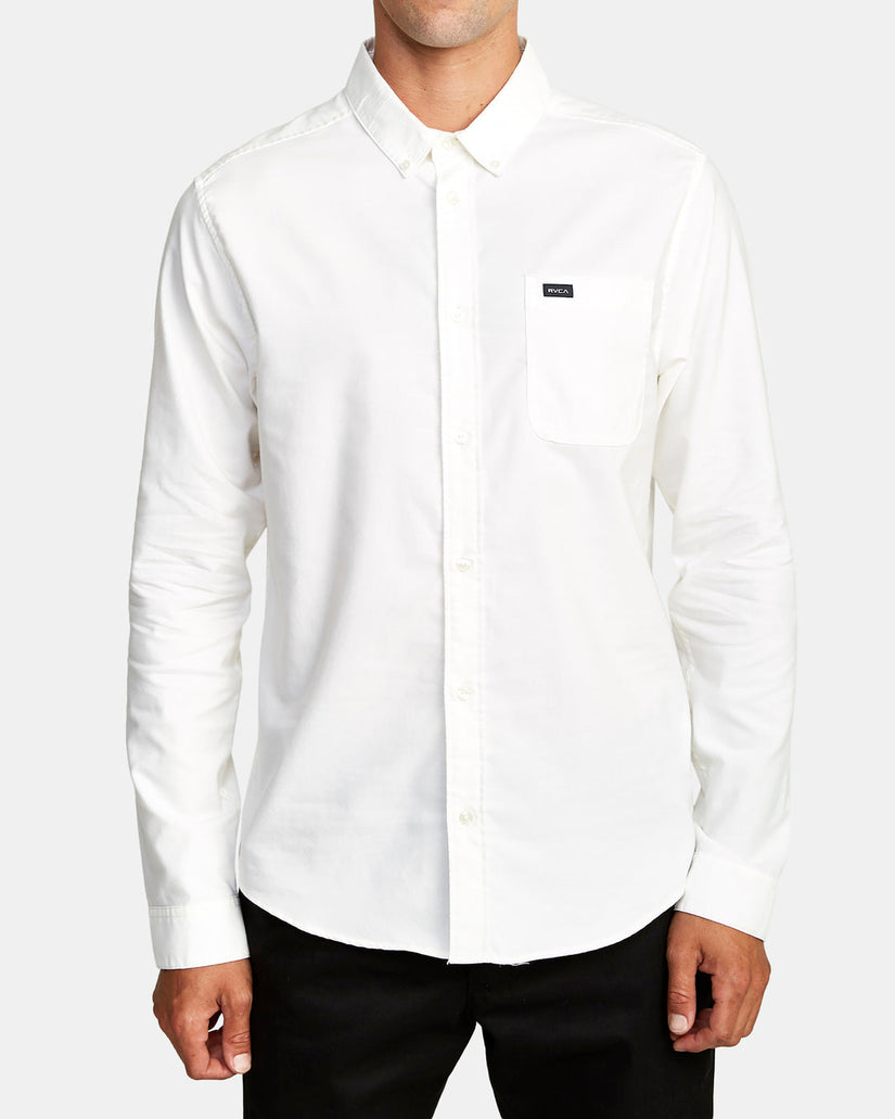 Thatll Do Stretch Long Sleeve Shirt - White