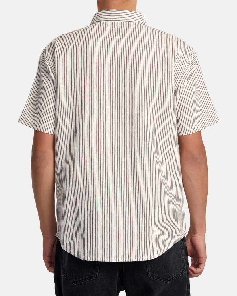 Dayshift Stripe II Short Sleeve Woven Shirt - Natural