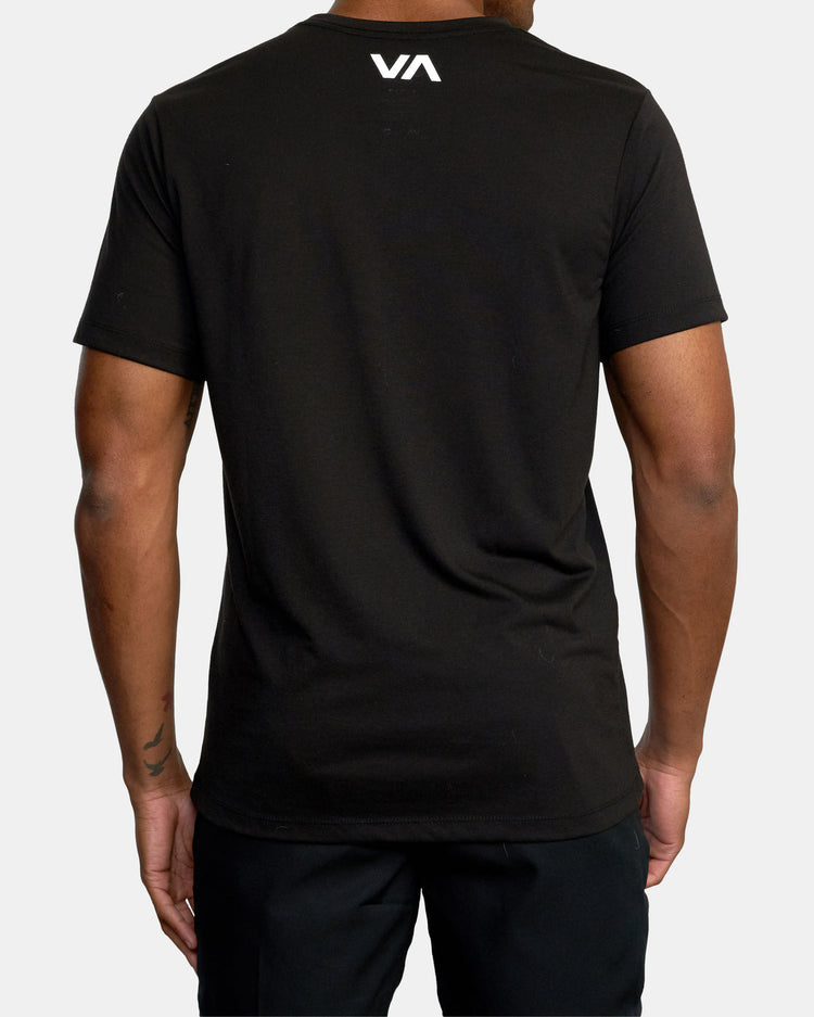 VA RVCA Blur Short Sleeve Performance Tee - Black