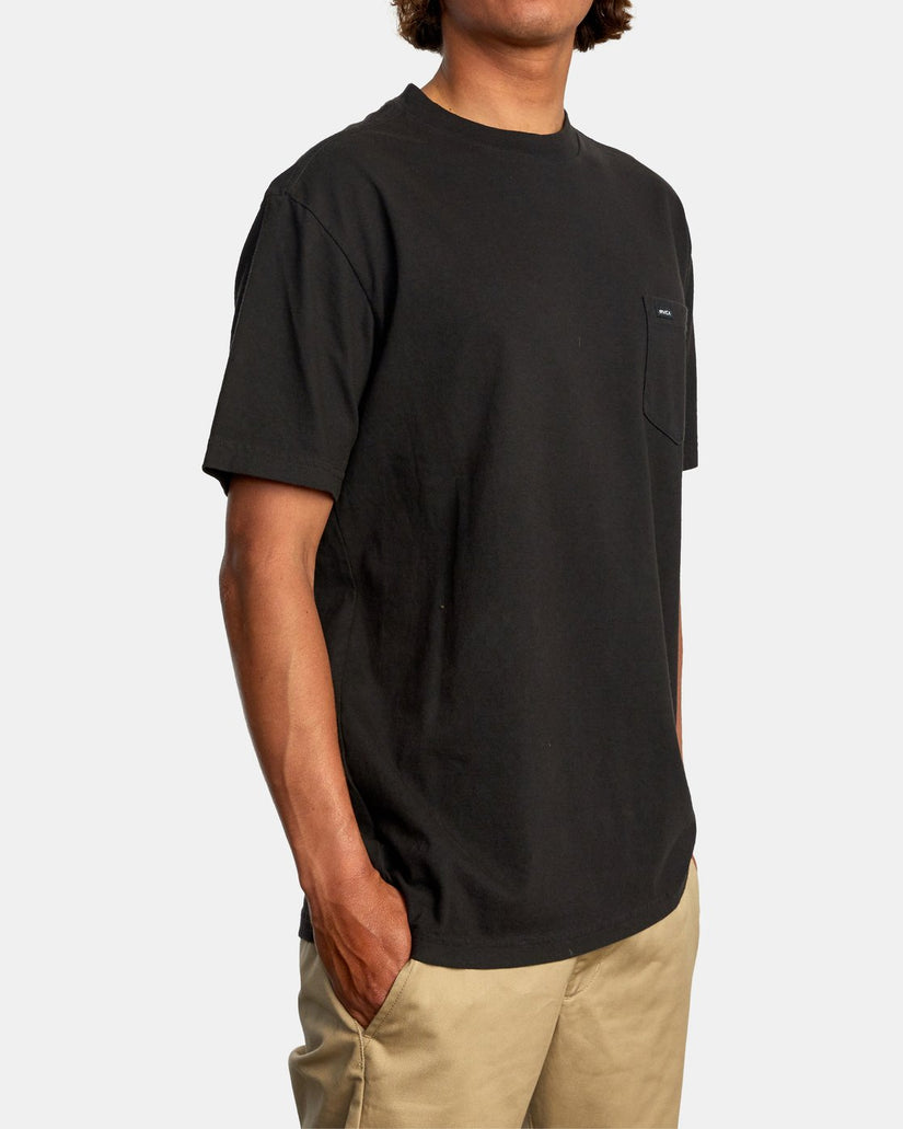 Solo Label Pigment Dye Tee - Black