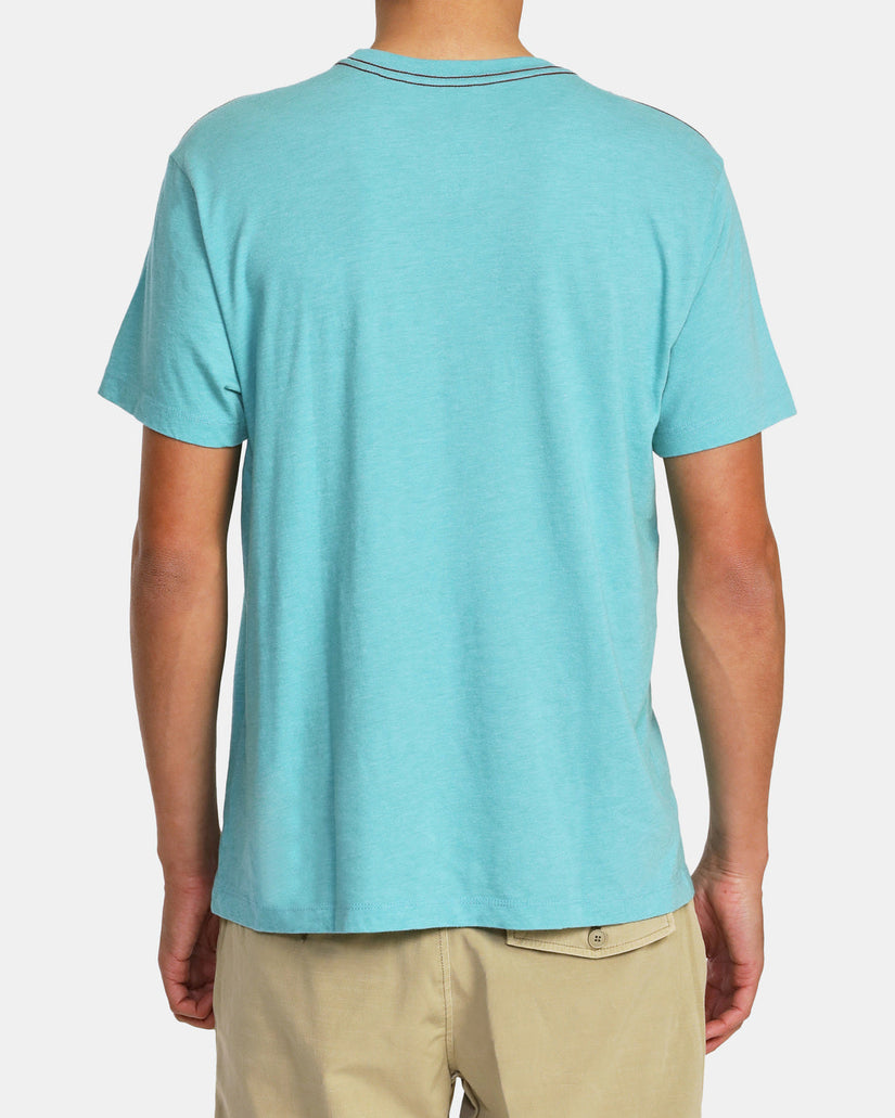 Big RVCA Short Sleeve T-Shirt - Bermuda Blue