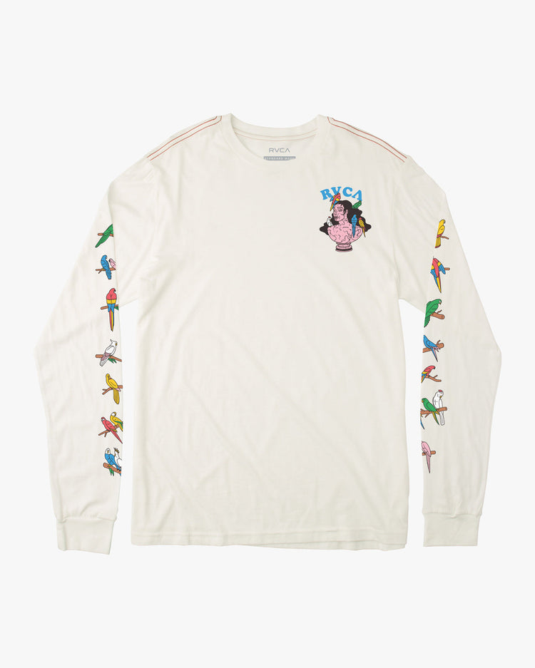 Lp X Klw Parrot Ice Long Sleeve Tee - Antique White