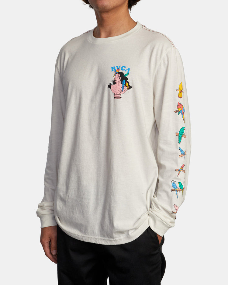 Lp X Klw Parrot Ice Long Sleeve Tee - Antique White