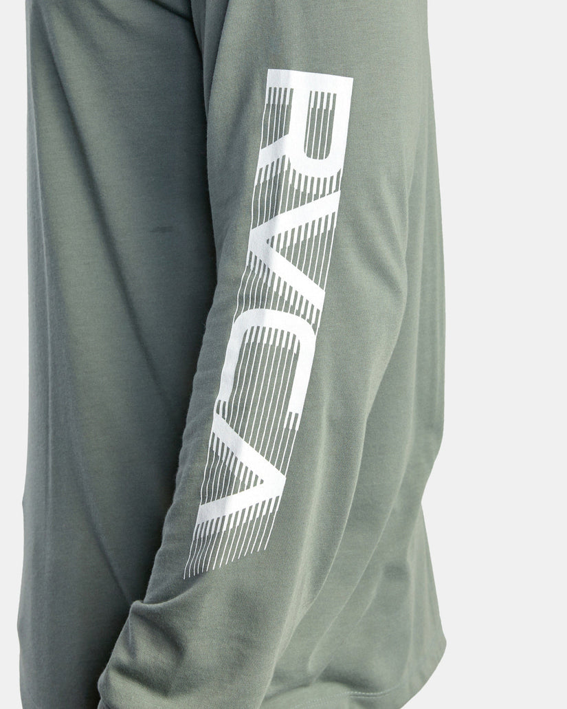 Big RVCA Speed Long Sleeve Workout Shirt - Agave Green