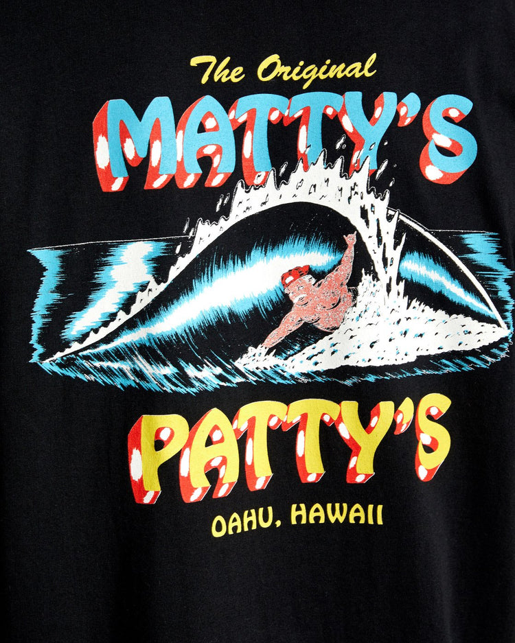 Mattys Pattys North Shore Short Sleeve Tee - Black