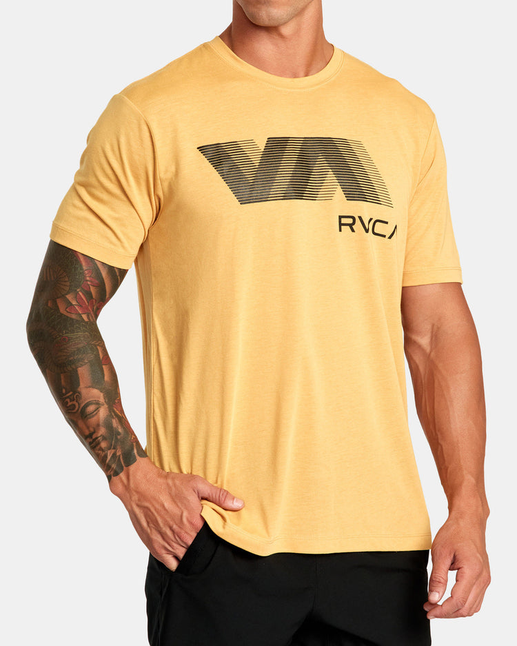 VA RVCA Blur Tee - Gold