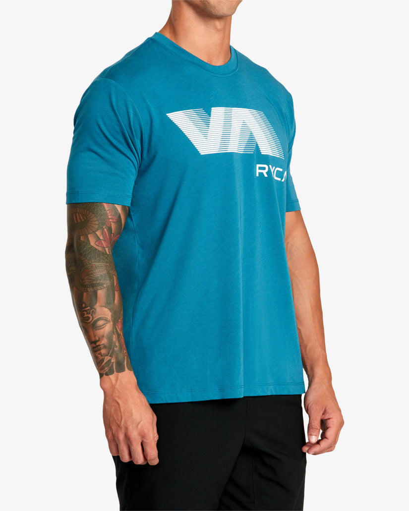 VA RVCA Blur Tee - Teal