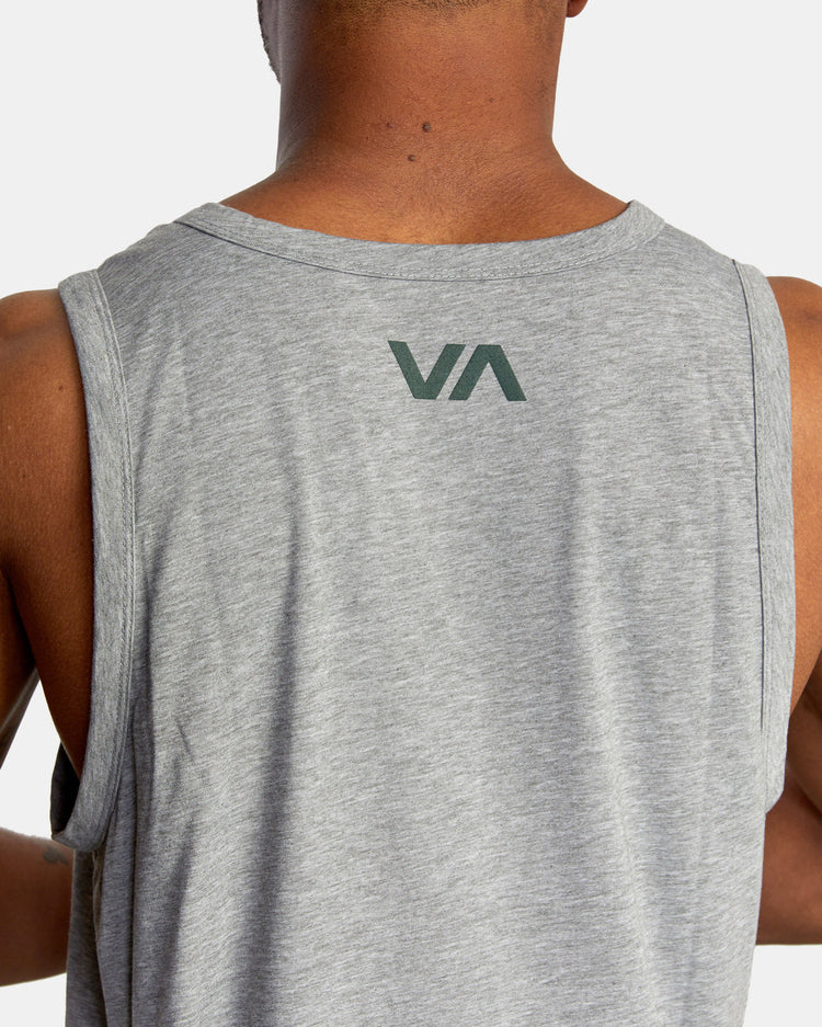 VA RVCA Blur Tank Top - Athletic Heather