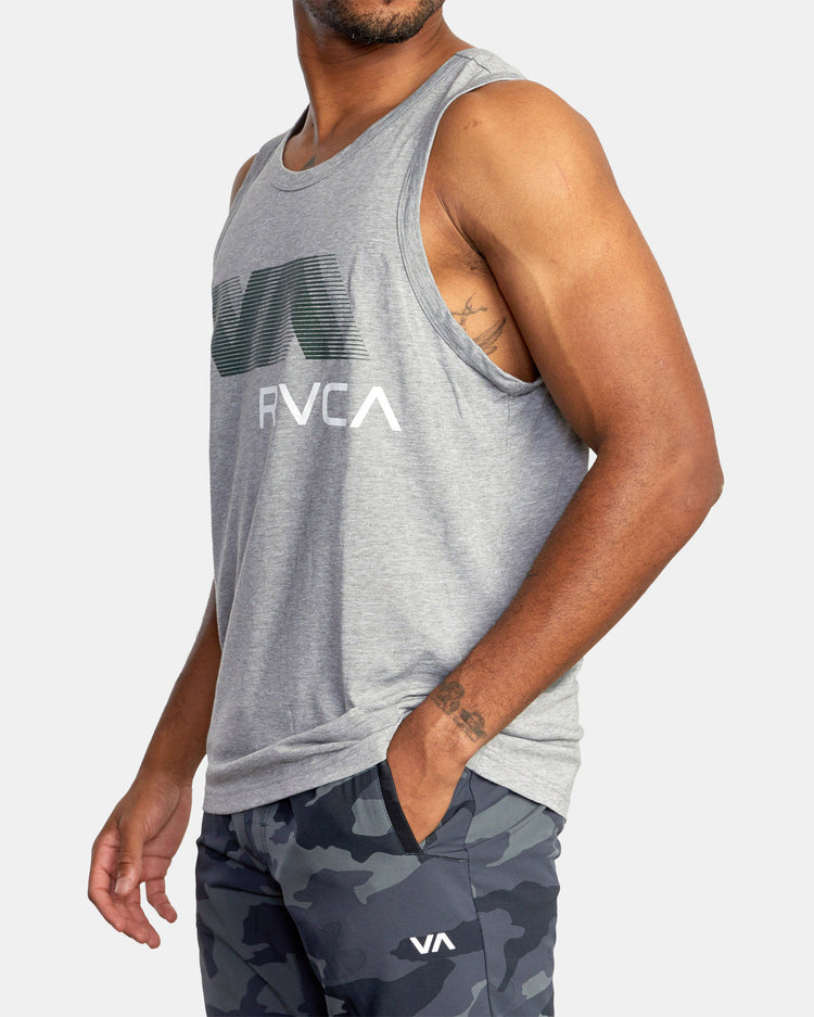 VA RVCA Blur Tank Top - Athletic Heather