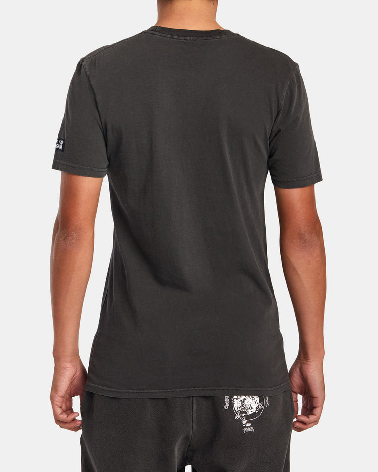 RVCA X Freaktopia - T-Shirt Unisex - Washed Black