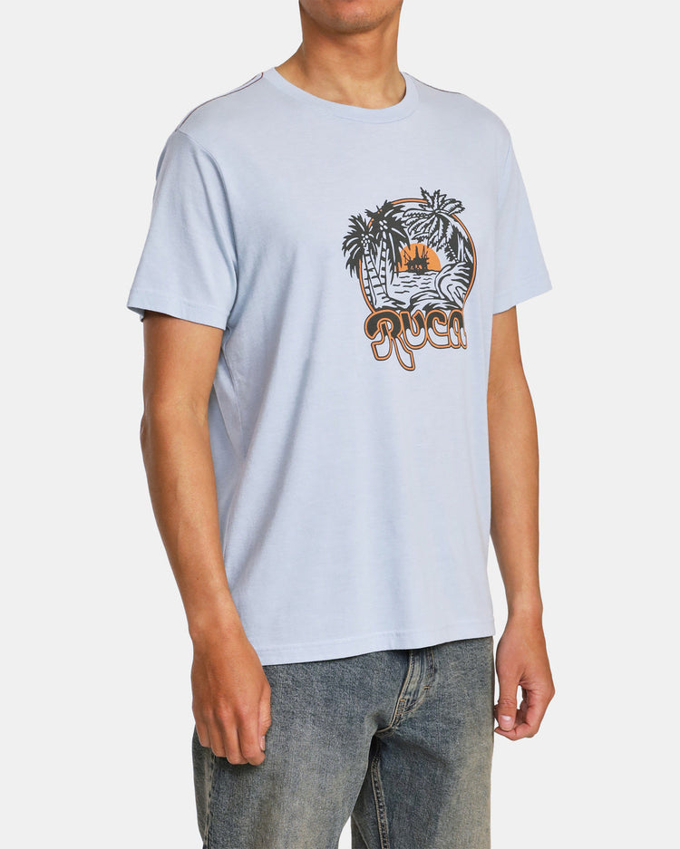 Tropical Rig T-Shirt - Deja Blue