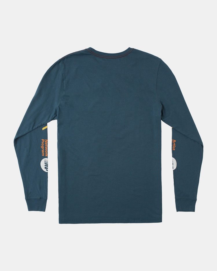 ANP Long Sleeve T-Shirt - Duck Blue/Yellow