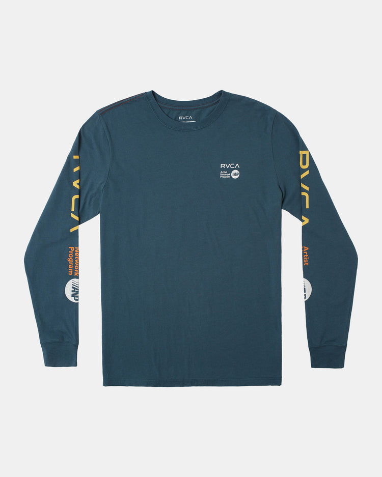 ANP Long Sleeve T-Shirt - Duck Blue/Yellow